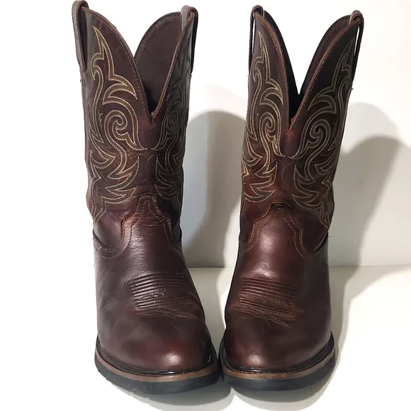 Justin Stampede WK4575 Leather Western Cowboy Boots Men's Size 10.5 D - Picture 16 of 16